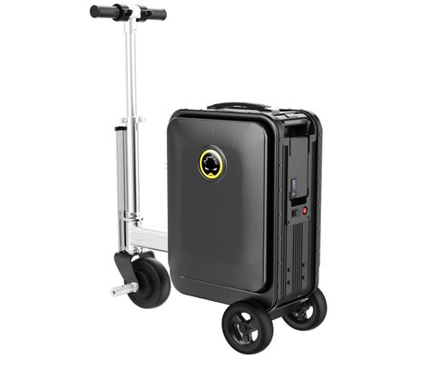 Never again will you be late to your gate with this smart rideable electric luggage suitcase.  It's a carry-on size! Luggage Scooter, Amazon Associates, Amazon Gifts, Suitcases, Click The Link, Electricity, For Free, Gift Ideas, Backpacks