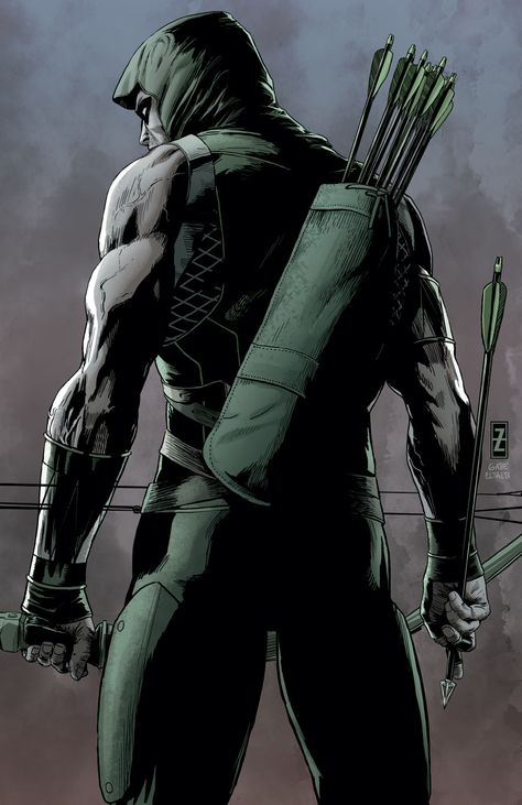 GREEN ARROW by PATRICK ZIRCHER and GABE ELTAEB. Green Arrow Comics, Arrow Dc, Arrow Comic, The Green Arrow, Art Dc Comics, Team Arrow, Arte Dc Comics, Comic Manga, An Arrow