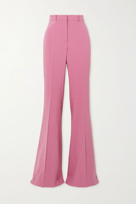 Pink Suit Pants, Pink Flared Pants, Designer Suits For Women, Clothing Png, Bottega Veneta Clutch, Gucci Sandals, Woman Suit, Designer Suit, Suits Clothing