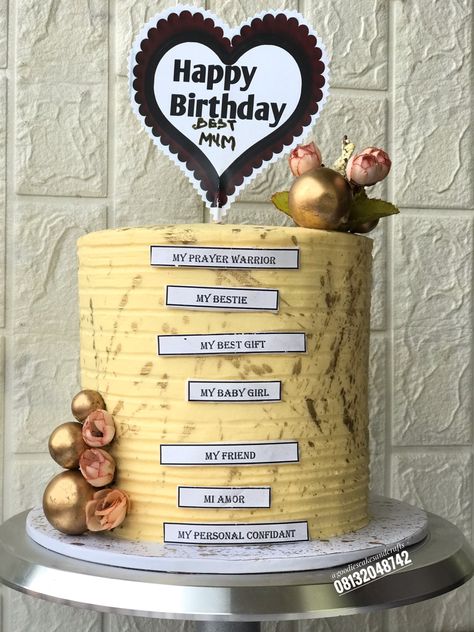 50th Wedding Anniversary Cakes, 30th Birthday Ideas For Women, Buttercream Birthday Cake, Bridal Shower Cake Topper, Wedding Anniversary Cakes, Unique Birthday Cakes, Simple Cake Designs, Creative Cake Decorating, My Prayer