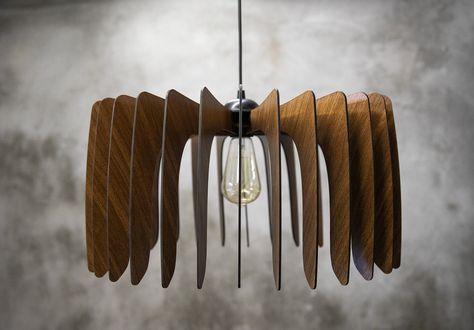 Minimalist Lighting Design, Modern Wood Pendant Light, Mid Century Modern Wood, Industrial Chandelier, Wood Pendant Light, Wood Chandelier, Industrial Pendant Lights, Wood Pendant, Hanging Lamp