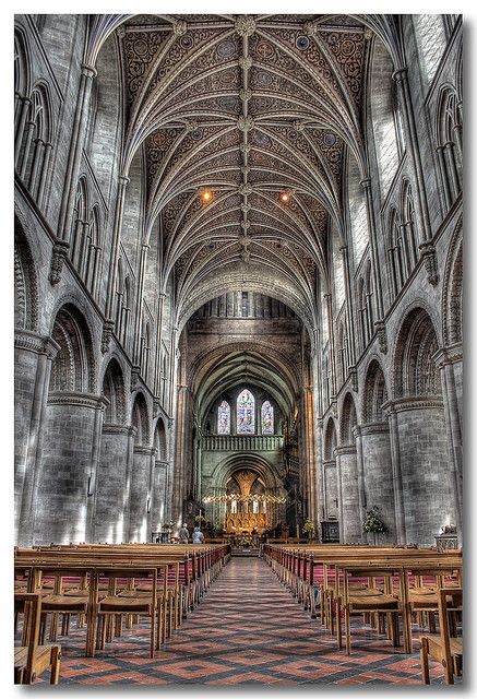 Hereford Cathedral | UK (Photo by Roger Coleman) Hereford Cathedral, Gloucester Cathedral, Religious Architecture, Uk Photos, Hereford, Gloucester, City House, I Got This, Barcelona Cathedral