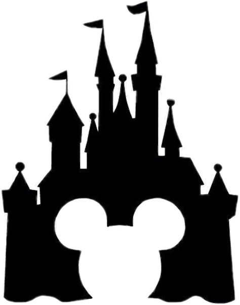 View full size Disney Sticker - Disney Castle Silhouette Clipart and download transparent clipart for free! Like it and pin it. Silhouettes Disney, Disney Castle Silhouette, Magic Band Decals, Castle Silhouette, Disney Decals, Scrapbook Disney, Cinderella's Castle, Disney Magic Bands, Disney Silhouette