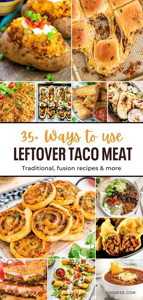 Dinner Ideas With Leftover Taco Meat, Meals To Make With Taco Meat, Uses For Leftover Taco Meat, Leftover Mexican Food Recipes, What Can I Make With Taco Meat, Ideas For Leftover Taco Meat, Ways To Use Taco Meat, How To Use Leftover Taco Meat, What To Do With Taco Meat