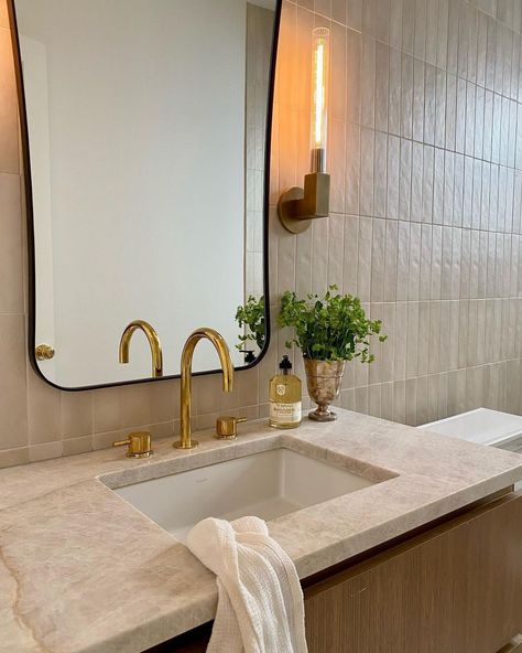 All Posts • Instagram Earthy Bathroom Tiles, Earth Tone Bathrooms, Neutral Tile Bathroom, Earthy Bathroom Ideas Natural, Neutral Bathroom Ideas Earth Tones, Beige Bathroom Walls, Taupe Bathroom Tile, Warm Tone Bathroom, Earth Tones Bathroom