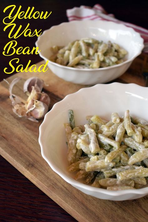 Wax Bean Salad, Wax Beans Recipes, Yellow Beans Recipe, Yellow Wax Beans, Yellow Beans, Croatian Food, Wax Beans, Wax Bean, Bean Salad Recipes