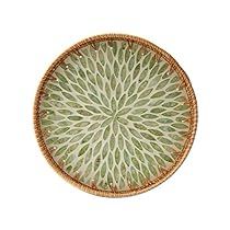 Round Rattan Tray, Rattan Serving Tray, Cottage Core Home Decor, Coffee Bread, Mosaic Tray, Coffee Snacks, Rattan Tray, Bread Food, Mother Of Pearl Inlay