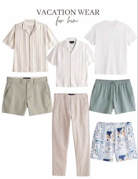 Man Resort Wear, Mens Resort Outfits, Mens Beach Resort Outfits, Boracay Outfit Men, Beach Vacation Outfits For Men, Outfit For Beach Men, Resort Wear For Men Beaches, Men’s Honeymoon Outfits, Beach Resort Outfits Men