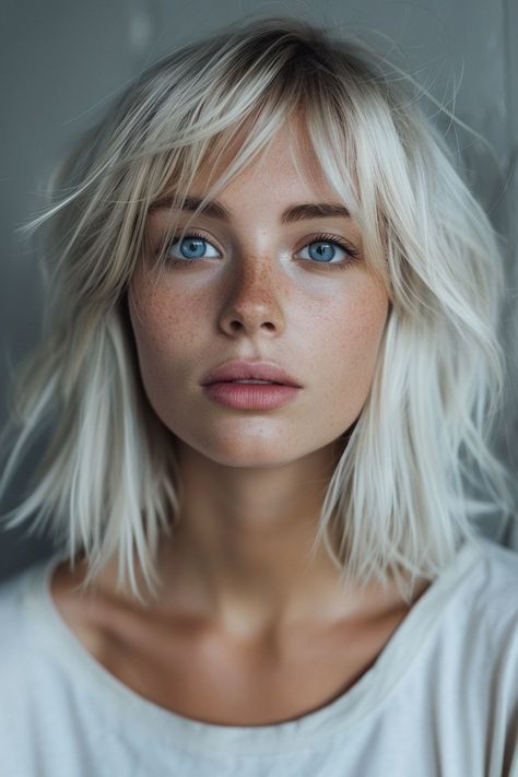 27 Chic Shaggy Bob Styles For Fine Hair To Transform Your Look Long Bob Haircuts Straight Fine Hair, Shaggy Long Bob For Fine Hair, Shaggy Bob Fine Hair, Textured Shaggy Bob, Textured Blonde Bob, Dirty Blonde Bob With Bangs, Bob Styles For Fine Hair, Medium Shaggy Bob With Bangs, Long Bob Fringe