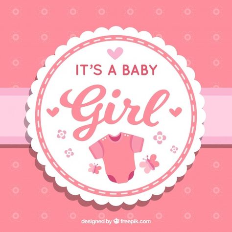 Cute baby girl background in flat style | Free Vector #Freepik #freevector #background #invitation #baby #card Baby Girl Background, Pregnancy Prayer, Background Invitation, Beach Scrapbook Layouts, Its A Girl Announcement, Couples Quotes, Happy Birthday Wallpaper