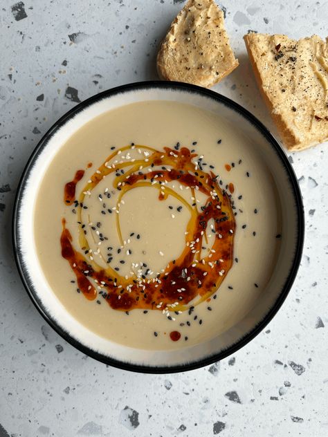 5 Minute Creamy Miso Soup Miso Bean Soup, Creamy Miso Soup, Soy Butter, Miso Soup Recipe, Healthy Beans, Butter Toast, Miso Butter, Baked Rice, Creamy Spinach