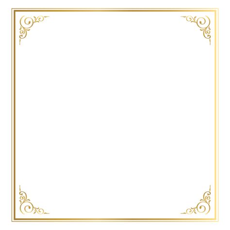 Gold Border Frame, Golden Boarders, Golden Corner Png, Border Frame Png, Golden Border Frame, Frame Border Design Nikkah, Gold Border Png, Golden Border Png, Gold Border Design