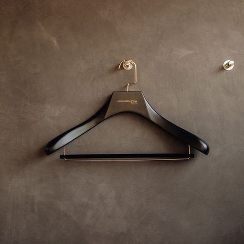 Clothing hangers Instagram Clothing, Suit Hanger, Clothing Hangers, Shantanu And Nikhil, Black Hangers, Suit Hangers, Velvet Trousers, Wooden Hangers, The Velvet