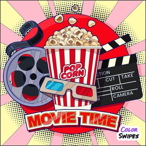 Kino Box, Cinema Popcorn, Basement Movie Room, Beautiful Love Images, Retro Comic Book, Film Poster Design, Tshirt Printing Design, Graph Paper Art, Movie Time