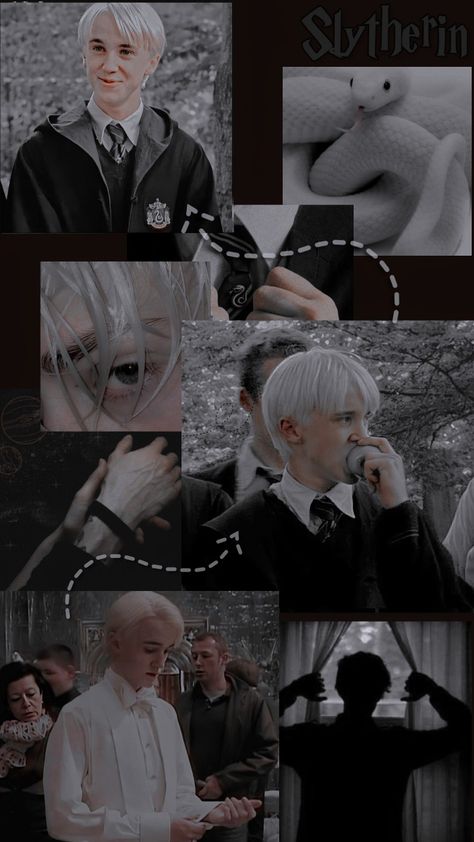 Draco Malfoy, Your Aesthetic, Harry Potter, Energy, Collage, Hair, Black