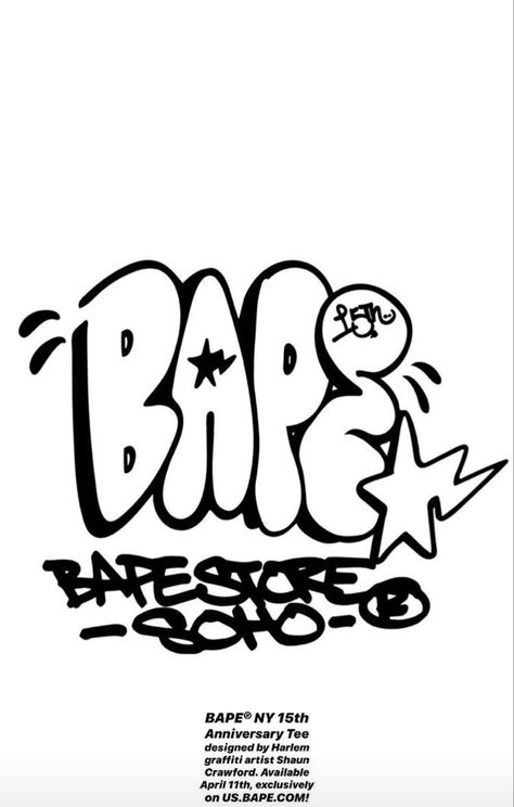 Bape Logo, Graffiti Logo, Mf Doom, Graffiti Artist, Tee Design, Summer Collection, Pop Art, Graffiti, Diy Projects