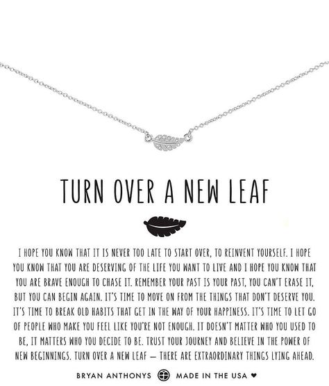 Leaf Quote, Quotes For Birthday, Leaf Quotes, Diy Birthday Gifts For Friends, I Hope You Know, Mental And Emotional Health, Tattoo Placement, Diy Birthday Gifts, Leaf Necklace