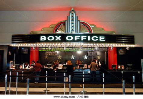 Box Office Cinema Stock Photos & Box Office Cinema Stock Images ... Art Deco Box, Box Office Movie, Movies Box, Photo Box, Box Office, Movie Theater, Vintage Movies, Lincoln, Stock Photography