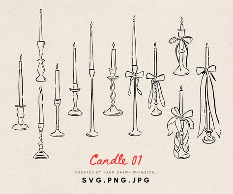 Marquee Illustration, Candle Illustration Drawing, Candles Drawing, Candles Illustration, Candle Svg, Candle Illustration, Candle Drawing, Cookie Decorating Party, Wedding Icon