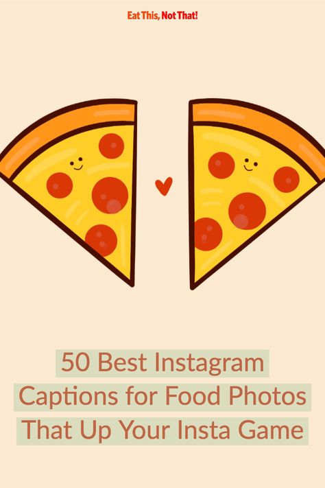 We found the 50 best food puns and these captions are 100% Instagram-ready. #instagramcaptions #captionideas #foodpuns #foodjokes Food Photo Captions, Best Food Quotes, Quotes For Food, Eating Out Captions Instagram, Quotes Food Instagram, Fancy Restaurant Captions, Foodie Captions Instagram, Eat Quotes, Food Photography Quotes