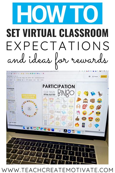 Digital Learning Classroom, Google Classroom Elementary, Classroom Incentives, Virtual Teaching, Classroom Expectations, Teacher Tech, Classroom Procedures, Teaching Technology, Virtual Classroom