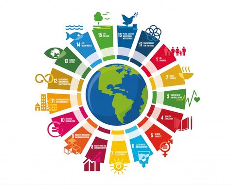 Sustainable Development Design, Un Global Goals, Wheel Illustration, Sustainable Development Projects, Reduce Your Carbon Footprint, Bond Paper Design, Responsible Tourism, Un Sustainable Development Goals, Teaching Biology