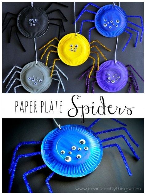 Spider Craft, Halloween Crafts Preschool, Infant Room, Spider Crafts, Halloween Crafts For Toddlers, October Crafts, Halloween Fest, Bug Crafts, Halloween Arts And Crafts