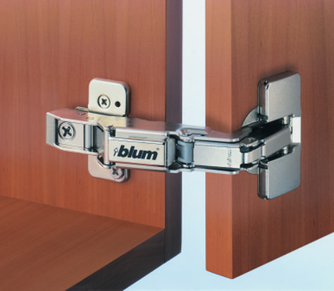 The 71T6550 by Blum features a 170 degree opening angle with Self-Close so there is no need for a cabinet catch. The 71T6550 hinge is commonly used on bi-fold doors in corner lazy susan cabinets to attach the bi-fold doors to the cabinet frame. Full Overlay Cabinets, Concealed Cabinet, Drawer Sliders, Concealment Furniture, Wooden Double Doors, Overlay Hinges, Framed Cabinet, Hinges For Cabinets, Cabinet Hinges