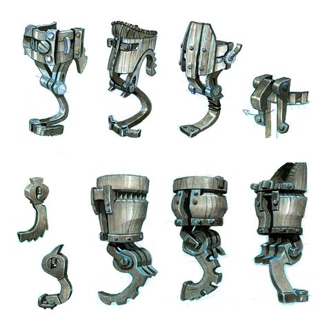 Hiccup's new peg leg design variations. #httyd2 #hiccup Hiccup Horrendous Haddock Iii, Hiccup Horrendous, Leg Reference, Peter Chan, Httyd Hiccup, Dragon Armor, Android Art, Peg Leg, Prosthetic Leg