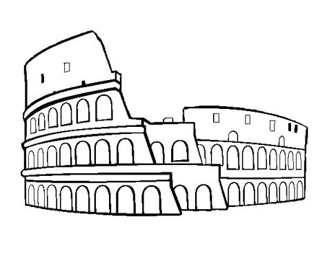 colosseum coloring pages - Google Search Travel Drawing, Wolf Drawing, Roman Art, Travel Logo, Travel Illustration, Photo Vintage, Art Drawings For Kids, Simple Art, Rome Italy