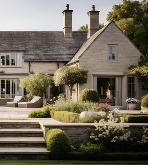 Welcome to the Cotswold Family Home...  It's fair to say, this has been one of our favourite projects of all time.  The Cotswolds, in my humble opinion, is the dream living, holidaying, walking, spa retreat and everything else destination. It is also the place of my upbringing.    #countrylife #countryliving #winchcombe #cotswoldhome  #familyhome Family Countryside, Cotswold Houses, French Tudor, Cotswolds House Exterior, Cotswold Patio, Cotswolds Aesthetic Interior, Cotswold House Interior, Cotswolds House, Modern Cotswold House