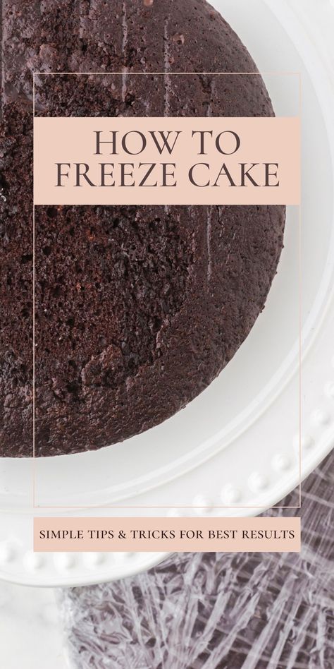 Save time and stress with this easy kitchen hack! Learn how to freeze cake so they are easy to frost - and how to make sure they stay fresh for up to 3 months in the freezer. Woolworths Cakes, Freeze Cake, Princess Birthday Party Food, Frozen Wedding, Unfrosted Cake, Vanilla Buttercream Icing, Chocolate Mayonnaise Cake, Kitchen Hack, Cake Hacks