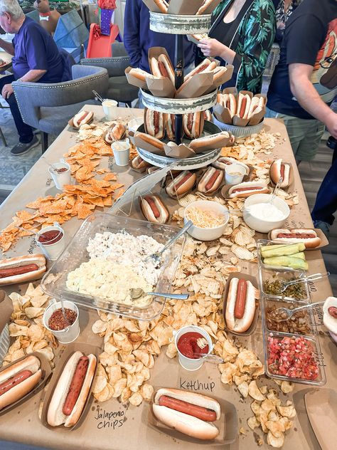 Weenie Dog Birthday Party, 22nd Bday Ideas Party Themes, Hot Dog Wedding Bar, Dog 21st Birthday Party, Hot Dog Bachelorette Party, Hot Dog Themed Birthday Party, Tinis And Weinies, Hot Dog Theme Party, Weiner Dog Birthday Party