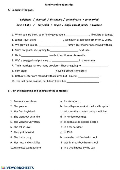 Family Relationship Worksheets, Relationship Vocabulary Worksheet, Family Relationships Worksheets, My Family Worksheet Grade 2, Vocabulary Worksheets Intermediate, Grade 5 English Worksheets With Answers, Op Family Words Worksheet, Teaching Paragraph Writing, Relationship Worksheets