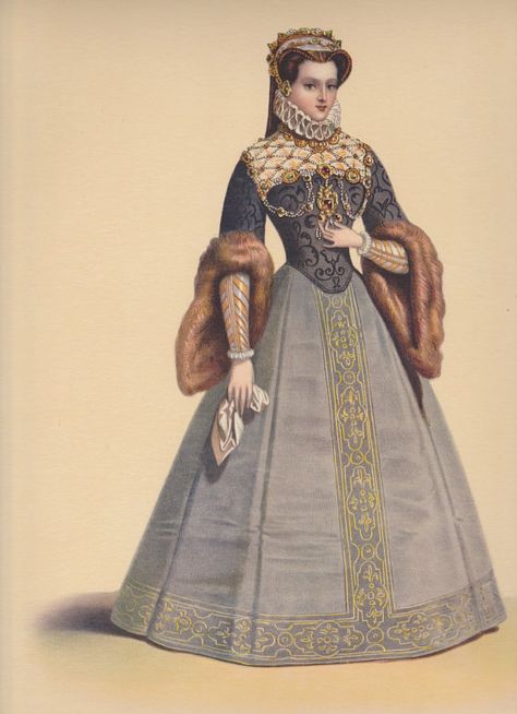 Renaissance french gown 16 Century Fashion, French Gown, Elizabethan Costume, Elizabethan Fashion, 16th Century Fashion, Tudor Fashion, Tudor Costumes, French Outfit, Medieval Dress