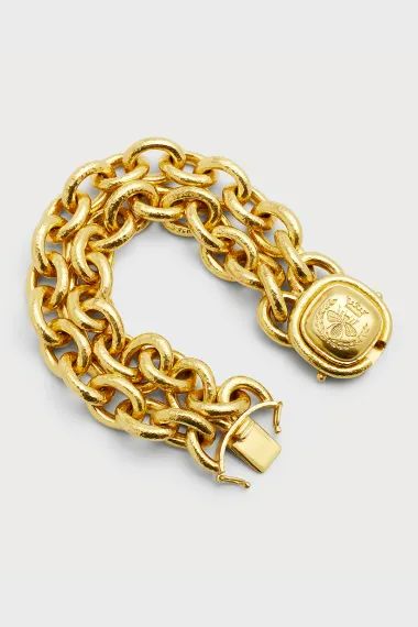 PAKYN Elizabeth Locke 19k Gold Queen Bee Heavy 2-Strand Bracelet Neoclassical Jewelry, Elizabeth Locke, Buy Earrings, Ancient Coins, Queen Bee, Strand Bracelet, Flower Bouquet Wedding, Queen Bees, Pisa