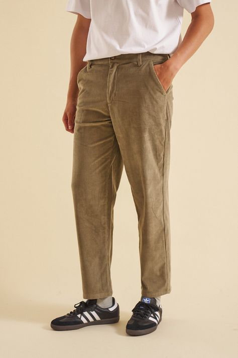 Here they are, a brand new and improved fabric of our best selling cord trouser silhouette. Now softer, longer lasting and with no shine, a more muted colour set of cords that have been made for everyday casual fits. Championing cord trousers, once you've got one pair, you'll want them all. Cord Trousers Outfit, Samba Outfit, Muted Colour, Colour Set, Trousers Outfit, Smart Shorts, Cord Trousers, Trouser Outfit, Cords Pants