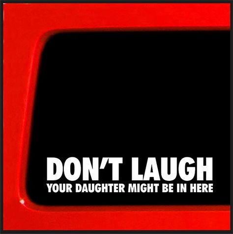 Truck Stickers For Guys, Funny Truck Stickers, Funny Car Decals Hilarious, Stickers For Trucks, Funny Car Stickers, Car 2023, Chevy Duramax, Truck Bumper, Custom License Plate Frames