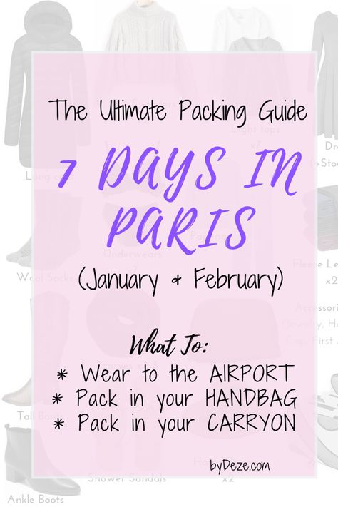 Packing lists for winter travel. What to pack in your carry on and handbag to combat cold weather in Europe / Paris. #travel #traveltips #tricks #europe #france #Paris #winterfashion #winter Packing For Paris, Winter Travel Packing, Europe Winter Travel, Paris Packing List, Holiday Packing Lists, France Winter, Paris Packing, London Bucket List, Water Games For Kids