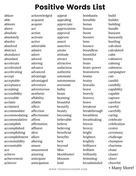 Kind Words To Describe Someone, Kind Words List, Descriptive Words For People, List Of Positive Words, Words To Describe People, Describe Someone, Words List, Words To Describe Someone, Y Words