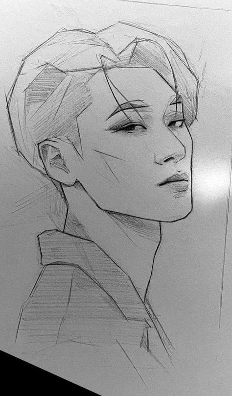 Face In Chest Hug Drawing Funny, San Sketch Ateez, Kpop Drawings Ateez, Sketch Potrait Idea, San Drawing Ateez, Kinnporsche Drawing, Ateez Drawings Easy, Ateez Drawings Pencil, K-pop Drawing