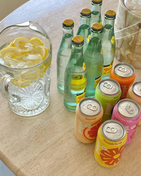 Talia Hubble on Instagram: “all I need tbh 🍋🍋🍉” Beverage Aesthetic, House Party Aesthetic, Friends Activities, Drinks Station, Ginger Soda, Preppy Birthday, Going Out Outfit, Activities Ideas, Friend Activities