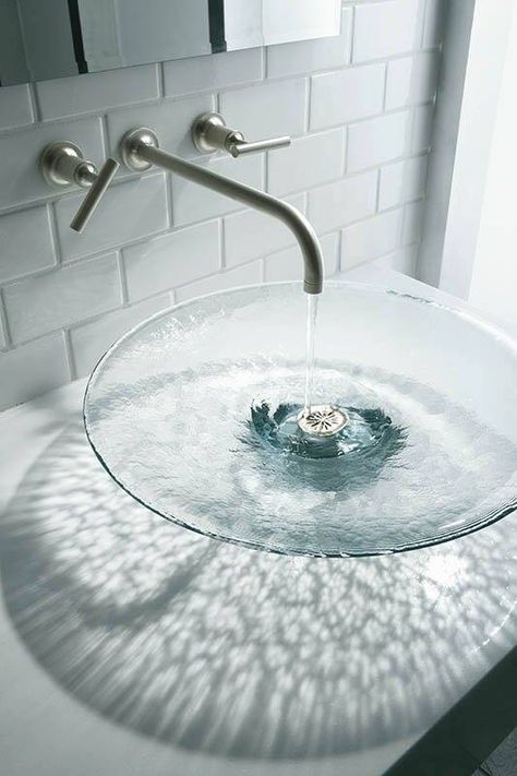 Washbasin Design, Water Body, Turkish Tiles, Glass Vessel Sinks, Glass Sink, Basin Design, Home Furnishing Stores, Sink Design, Vessel Sinks