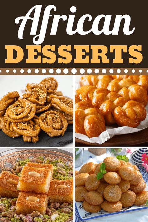 These African desserts are easy, authentic, and so good! From pudding to cookies to cakes, African treats are as sweet as it gets. African Desserts, African Food Recipes, African Snacks, South African Desserts, African Recipes Nigerian Food, Desserts Around The World, African Dessert, International Desserts, Nigerian Recipes