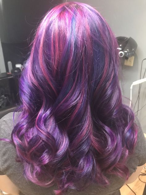 Discover the most flattering and stylish grey hairstyles for women over 50 that highlight your natural beauty. Purple Hair Multicolor, Pink N Purple Hair, Pastel Galaxy Hair, Purple With Pink Highlights, Twilight Sparkle Hair Dye, Pink Hair With Purple Highlights, Blue And Pink Hair Ideas, Purple Hair With Pink Highlights, Pink And Blue Hair Ideas