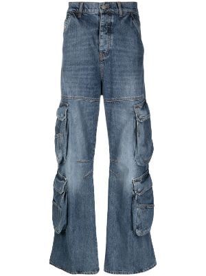 Diesel for Women - Shop New Arrivals on FARFETCH Jeans Png, Denim Washes, Diesel Clothing, Jeans Cargo, Sheer Shirt, Diesel Jeans, Summer Beach Wear, Cargo Jeans, Ski Wear