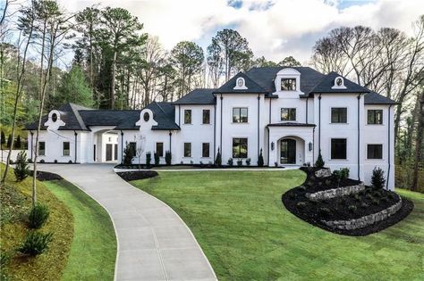 Zillow Mansion, Big Suburban House, Meditterean House, Suburban Mansion, Atlanta Houses, House Neighborhood, Zillow Houses, Atlanta Mansions, Beautiful Mansion