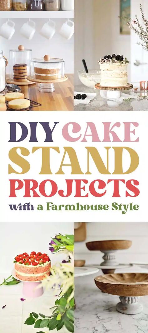 Cake Stand Ideas, Diy Cake Stand, Cottage Market, Stand Ideas, Classic Farmhouse, Dog Treat Recipes, Diy Cake, Pet Hacks, Do It Yourself Projects