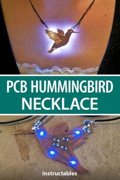 Circuit Jewelry, Electric Jewelry, Arduino Display, Circuit Board Design, Small Cafe Design, Led Projects, Tech Jewelry, Hummingbird Necklace, Hummingbird Pendant