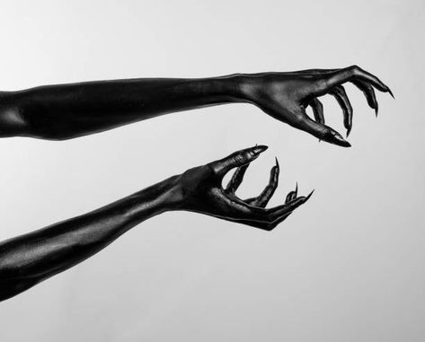 Black Hand Aesthetic, Black Hands Aesthetic, Reference Hands, Oc Creation, Hand Silhouette, Hand Reference, Aesthetic Stuff, Black Hand, Black Paint